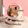 Multifunctional Dustproof Cosmetics Storage Box Space Capsule Cosmetic Case Transparent Skincare Shelves Dust Belt Handle