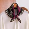 [Silk Wool 61 Square Scarf] Versatile 1116 New Mulberry Silk Wool Scarf Shawl Double-sided Silk Scarf