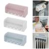 Dustproof Toothbrush Holder Punch-free Storage Rack Durable Toothpaste Holder