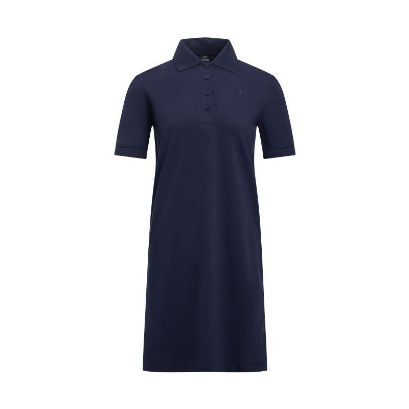 Under Armour Ss25 Courtcore Casual Fashion Simple Loose Short Sleeve Dress Women Dresses Dark-Blue 6007602-410