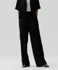 MIND BRIDGE WOMEN [W] Single-Pleat Wide Creasing Elastic Pants