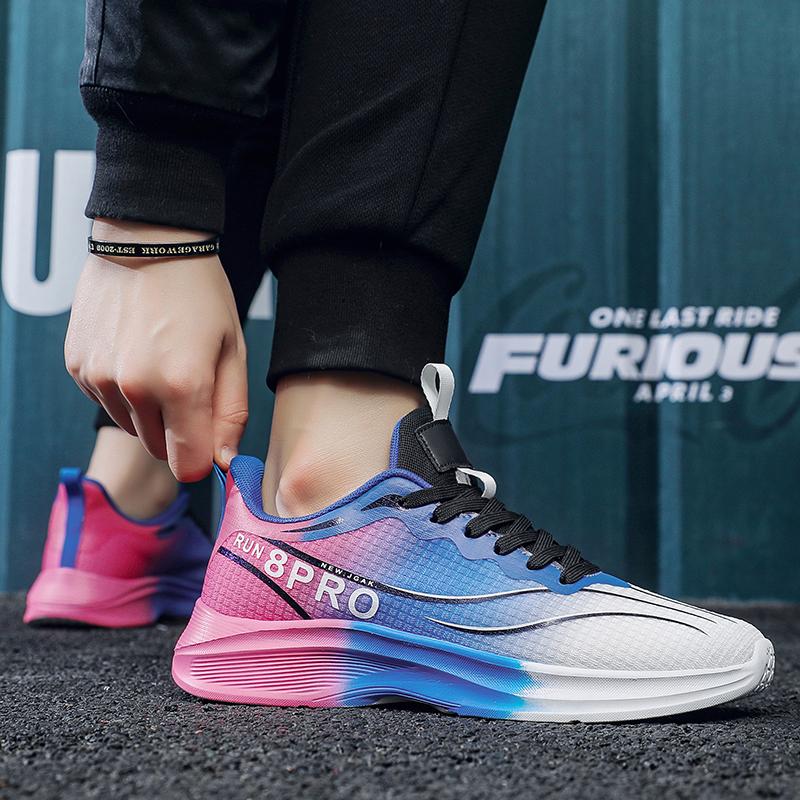 Men's sports shoes new casual fashion four season versatile outdoor thick sole breathable wear-resistant running casual sneakers