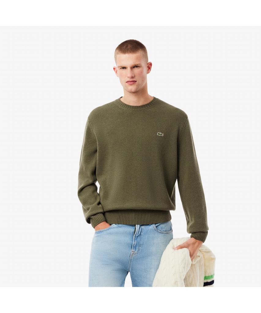 LACOSTE Men'S Wool Crew Neck Sweater Ah2916-55N E9F