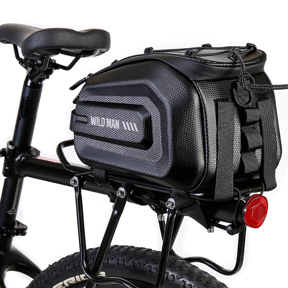 4L Portable Bicycle Pannier Multifunction Bicycle Luggage Carrier Bag Large Capacity Waterproof for Outdoor Riding Travel