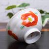 Waza no Kura: Stylish Kutani ware rice bowls, camellia design, ceramic, brand name, Japanese tableware, made in Japan