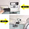Carbon Fiber Front Reading Lamp Light Panel Sticker For Nissan Titan 2016-23