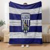 Bromwich Albion  Flannel Blanket, Soft Polyester, Modern Design, All-Season for Camping, Travel, Gifts for holidays or birthdays
