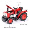 1:32 Alloy Tractor Diecast Miniature Model Toys Car Rubber Tire Metal Body Rear Wheel Return Force High Simulation Models Gifts