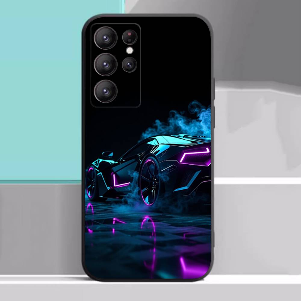 New Sports Car Shape Case For Samsung Galaxy Case S25 S23 S22 S21 S30 S20 S10 Ultra Plus FE TPU Soft Cover