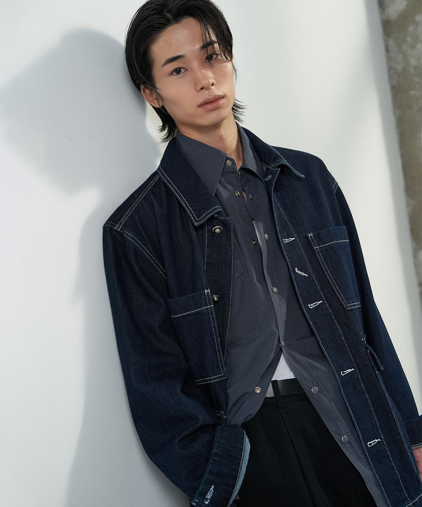 Juan Homme Denim Work Jacket (Indigo)