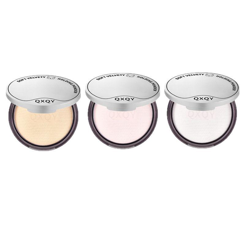QXQY Soft Velvety Long-Lasting Matte Setting Powder for Brightening and Skin Tone Correction