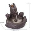 1pc, Purple Clay Handmade Dragon Backflow Incense Burner Lucky Home Decorations Feng Shui Wealth Transfer Ball Burner Tea Pet