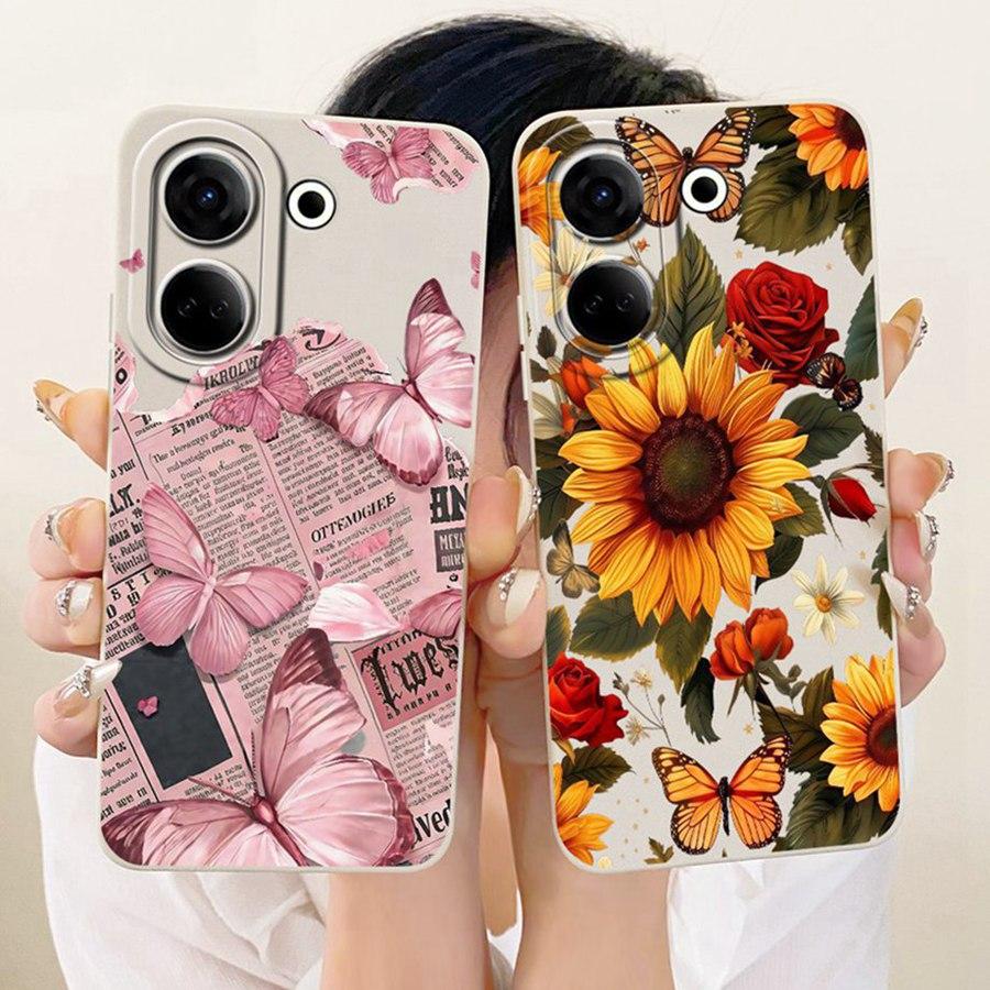 Case For Tecno Camon 20 Pro 4G Rabbit Cartoons design Liquid Simplicity Shell For Tecno Camon20 20 Premier CK9n Coques