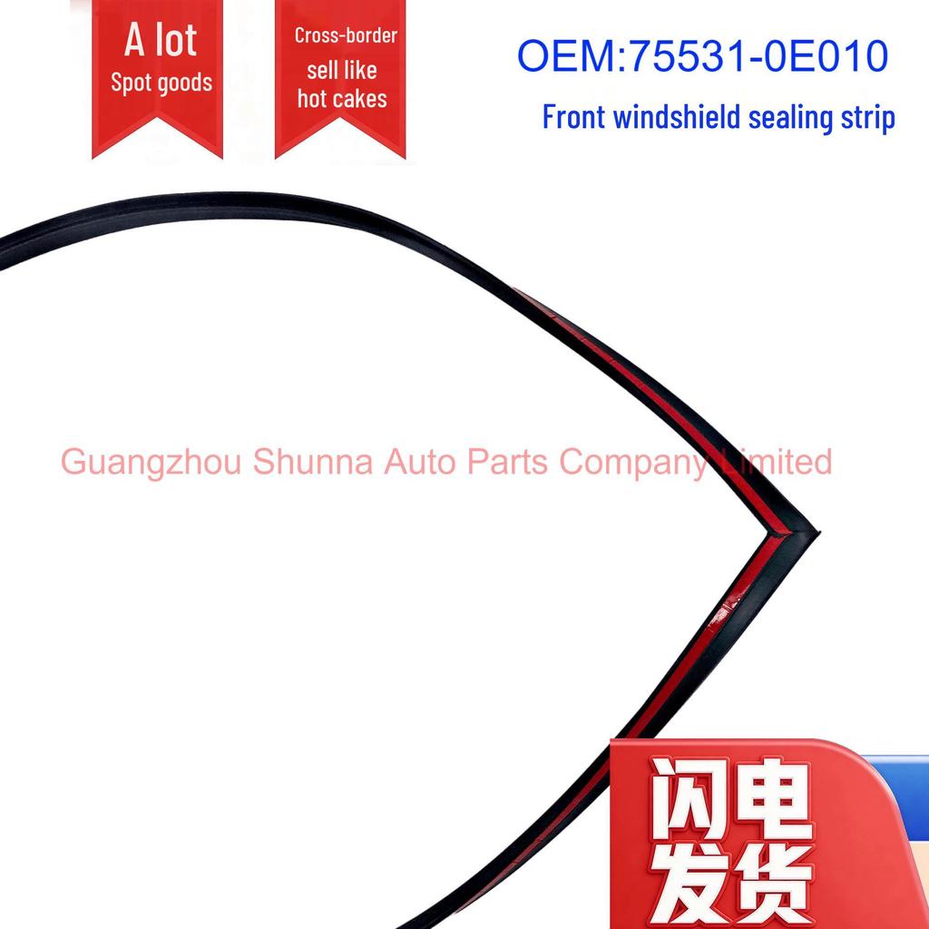 Rubber Strip 75531-0E010 for 09-14 Toyota Highlander, ASU40, GSU45 Windshield
