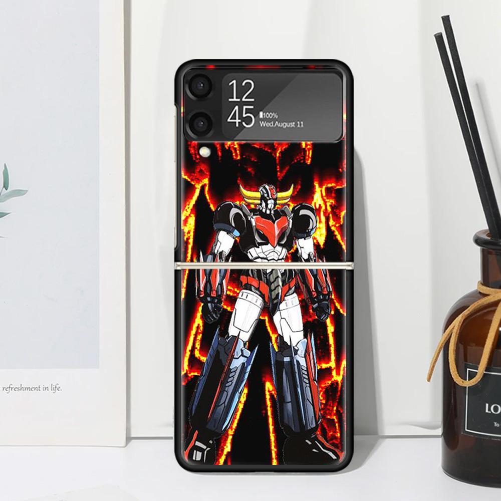 M-Mazinger Z Anime Phone Case For Samsung Galaxy Z Flip 7 Flip7 Zflip 6 Flip6 5 Flip5 4 Flip4 3 Flip3 5G Fundas Black Cover Gala