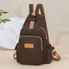 Large Capacity Backpack Water-Repellent Nylon Bag Multi-Functional Chest Bag Women's Travel Shoulder Bag