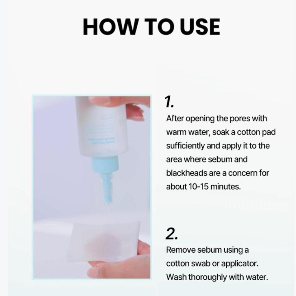 ilso Super Melting Sebum Softener Pore Care Set 150ml with Cotton Pads 40pcs & Sebum Remover Tool