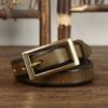 Thin Belt for Women Fashion Retro Trend Decorative Leather Thickened Pure Cowhide Jeans Belt for Women
