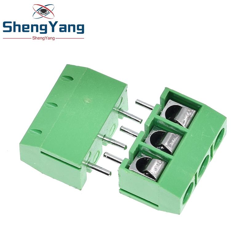 10/20/50pcs KF301-3P 301-3P 3P 3 Pin Plug-in Screw Terminals-Block Connector 5.08mm Pitch  2 Pin Screw Terminal-Block