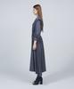 Meuameu Puff Sleeve Trench Coat Dress