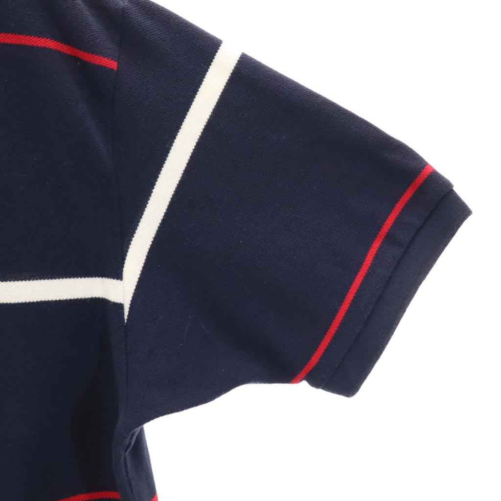 NAUTICA GOLF Border Pattern Short Sleeve Polo Shirt M Navy Fawn Men's Used