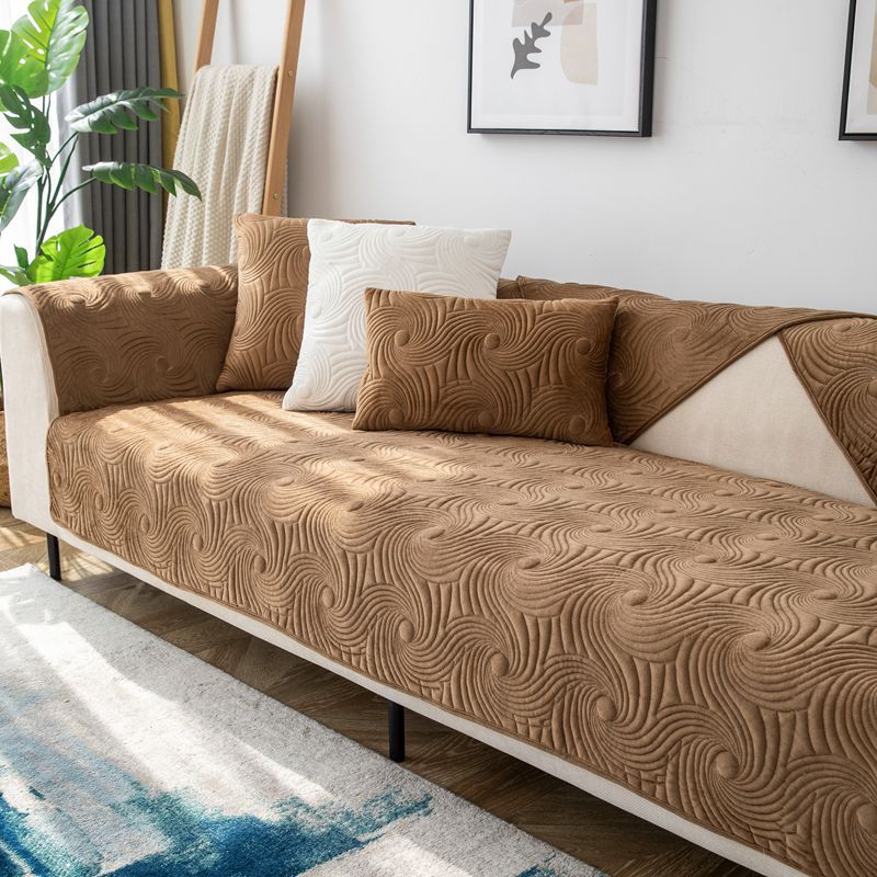 Мягкая подушка для дивана утолщенная однотонная подушка простая современная зимняя скандинавская нескользящая замшевая подушка для дивана чехол для полотенца 3050 кофейный 1714₽