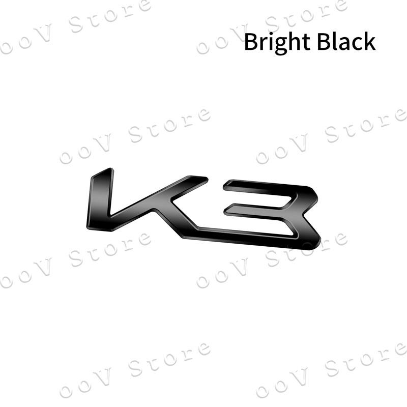 3D Metal K3 K5 K8 Logo Car Fender Side Rear Tail Trunk Emblem Sticker For KIA Sportage K9 Forte Ceed Sorento Cerato Rio Soul  FZ3