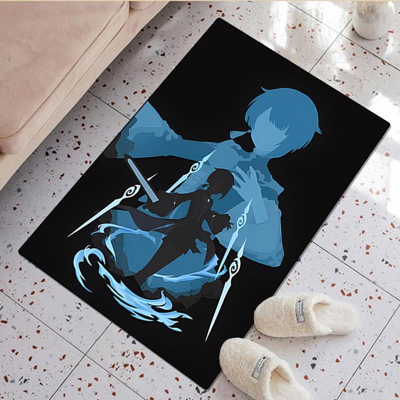 Genshin Impact Rug Home carpet Office Decorative Carpet For Living Room Bedroom Door Mat Floor Carpet Computer Chair Area Rug