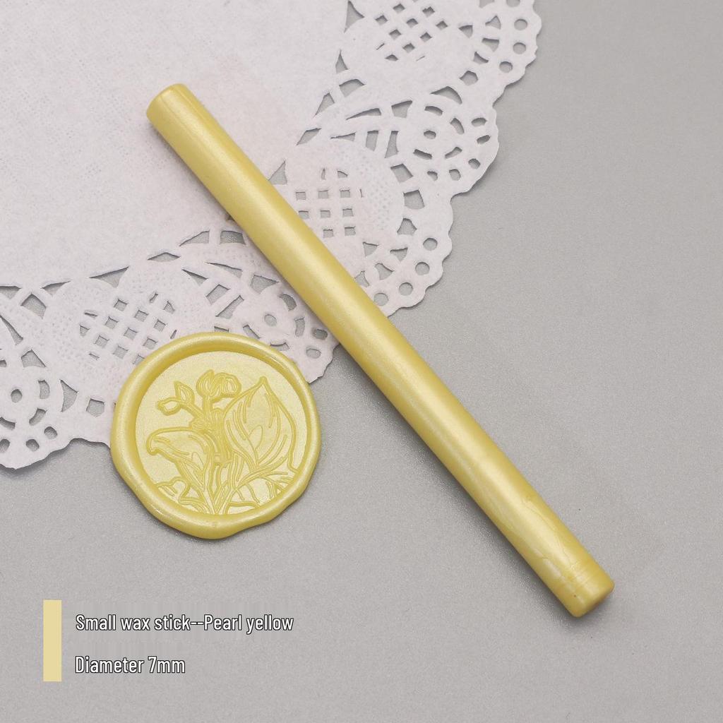 Bețișoare de Ceară de Sigiliu Mat Perlat, 125 Culori, 10x0.7cm, Compatibile cu Pistoale de Ceară, Culori Mixabile