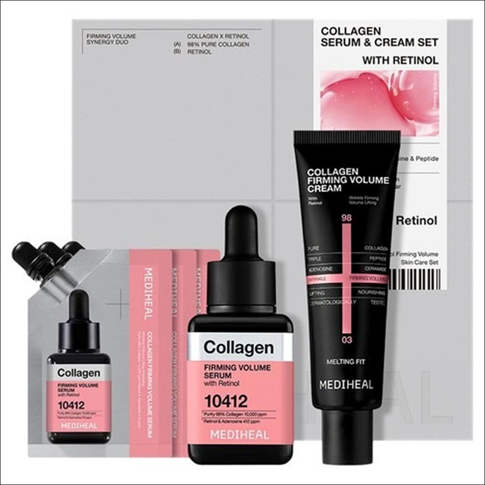 [Mediheal] Collagen Firming Volume Skincare Set - Serum 40ml(+10ml x 3) & Cream 50ml | Olive s K-beauty 1SET