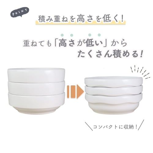[Official] OGISO (Ogiso) Preschool-Qualified Reinforced Porcelain Plates: Easier To Eat! Helps Children Eat On Their Own! 14.5cm Stackable Plates (Dis