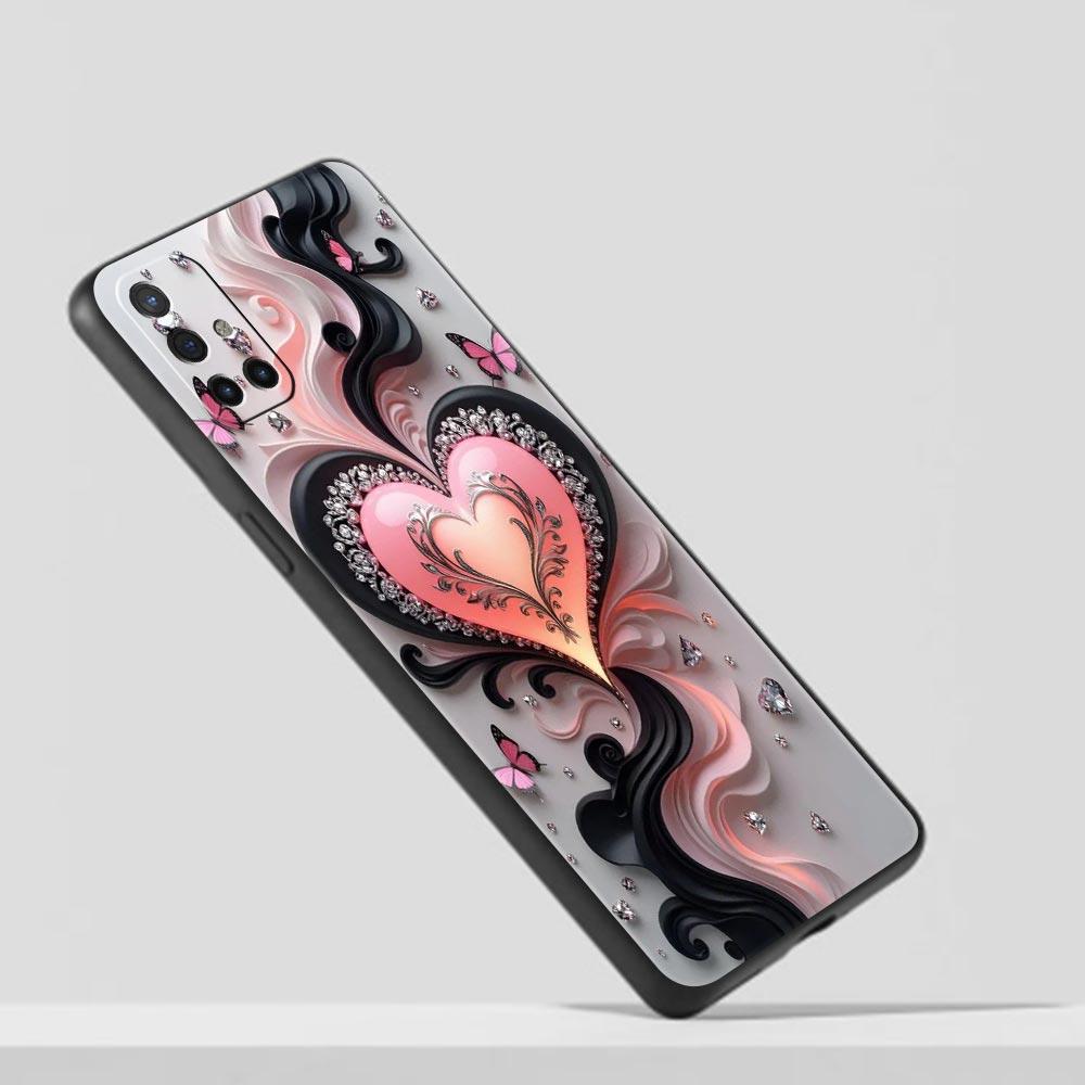 Phone Case For Oneplus 13R 13 12 10T 11 R10 Nord N100 N200 N10 9 9R CE 2 3 Z Pro Lite Soft TPU Cover Colored Love Heart Printed