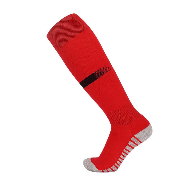 

Men s Thickened Football Socks: Towel Sole, Non-Slip, Sweat-Absorbing, High-Top Sports Socks for Adults and Children. Child (Fits Shoe Size 32-37) чорний/червоний