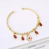 Hot-selling Gold-Plated Palm-Shaped Zircon Evil Eye Candy Bracelet for Men Women Classic Holiday Prayer Jewelry Party Gift