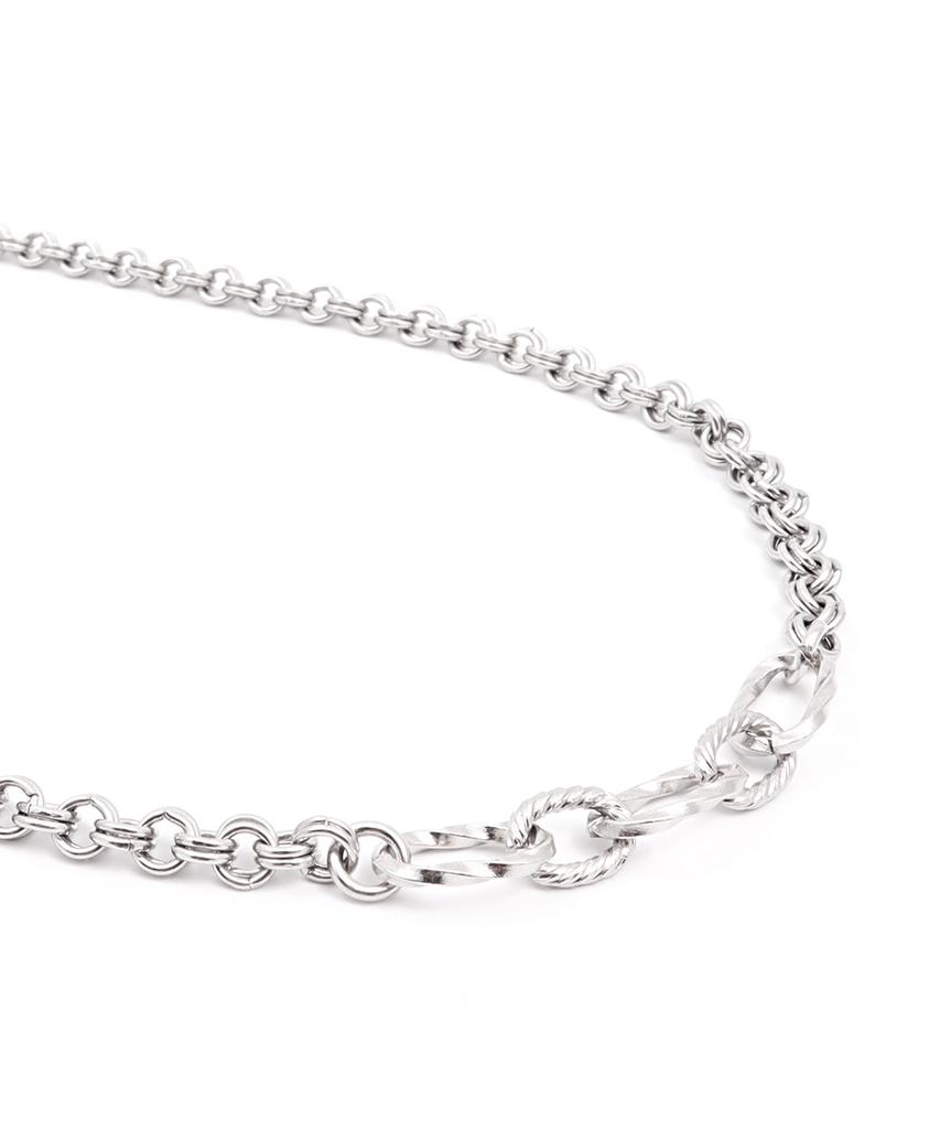 Polalita Vintage Chain Layered Necklace (Plt-Nl-068_Sv)