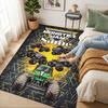 Personalisierter Name Monster Jam Nacht Wohnzimmer Rutschfeste Teppichfläche Weicher Teppich für Schlafzimmer Kinderzimmer Spielzimmer Sofa Büro Heimdekoration Fußmatte