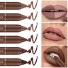 Matte Soft Mist Lip Liner Lipsticks 6 Colors Smooth and Pigmented Non-Stick Chocolate Lipsticks