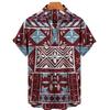 Fashion Short Sleeve Hawaiian Men's Shirts Summer Casual Tops Beach Party Vacation Shirts Outdoor Men's and Women's Shirt
