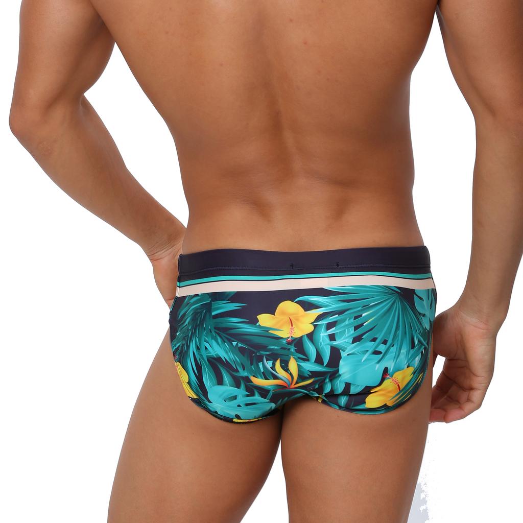 UXH Brand Men Swim Briefs Low Waist Tight Fit Sexy Swimwear Beach Wear Tanning Surfing