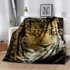 3d Tier Gepard Leopard  Cartoon Blanket for Bed Picnic Blanket Sofa Thin Blanket Air Conditioning Blanket Customized Blankets