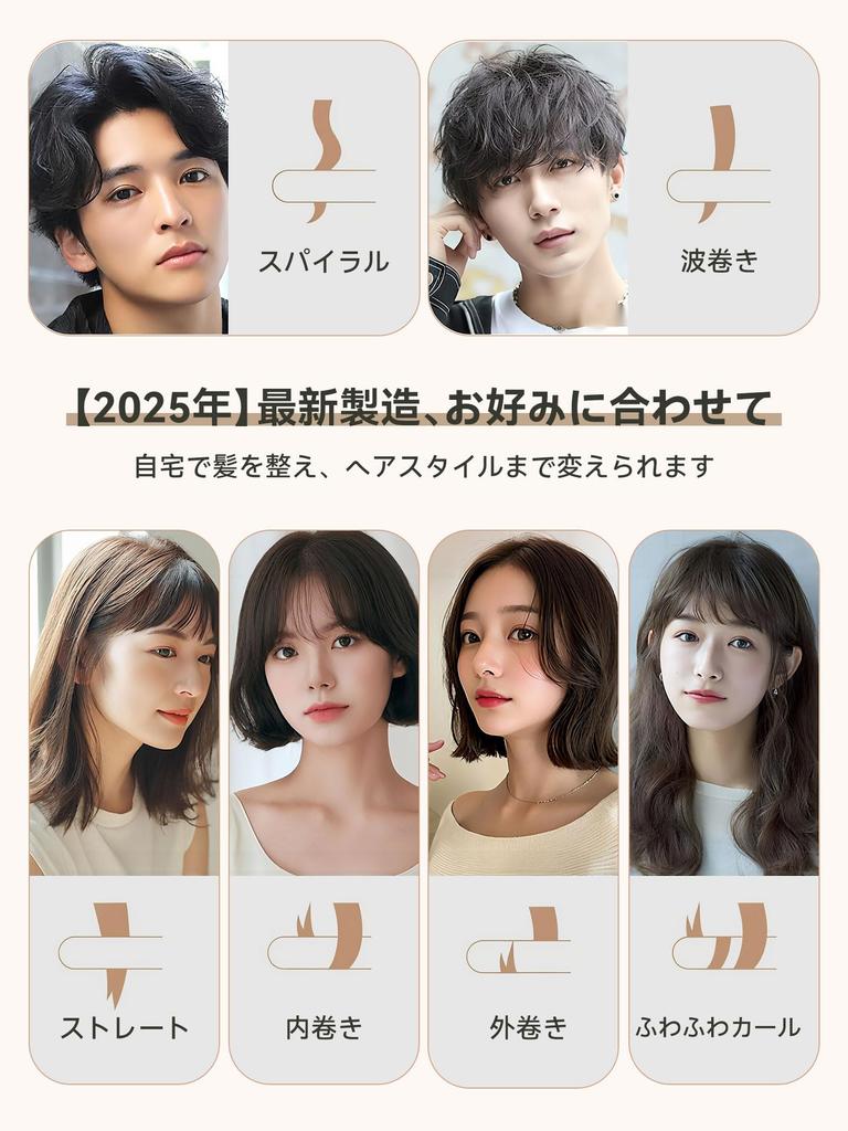 New Hair International 26 Temperature Professional Digital Temperature Rotating PSE Certified [2025 Model] 2-Way Straightener, Straightener, Curler,