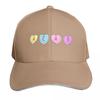 ACAB candy hearts Baseball Cap Cotton Twill Breathable Contrast Two Tone Brim Snapback Flat Bill