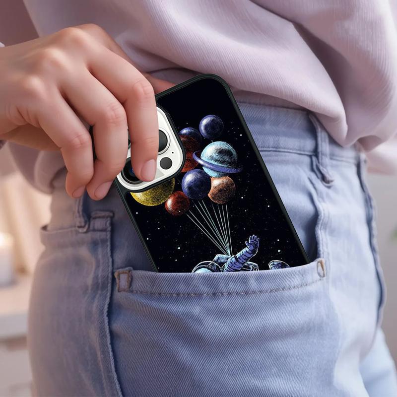 Sky Space planet Moon stars Phone Case For iPhone 17 Air 15 16e 14 13 Pro Max Coque 12 11 Pro Max PLUS cover