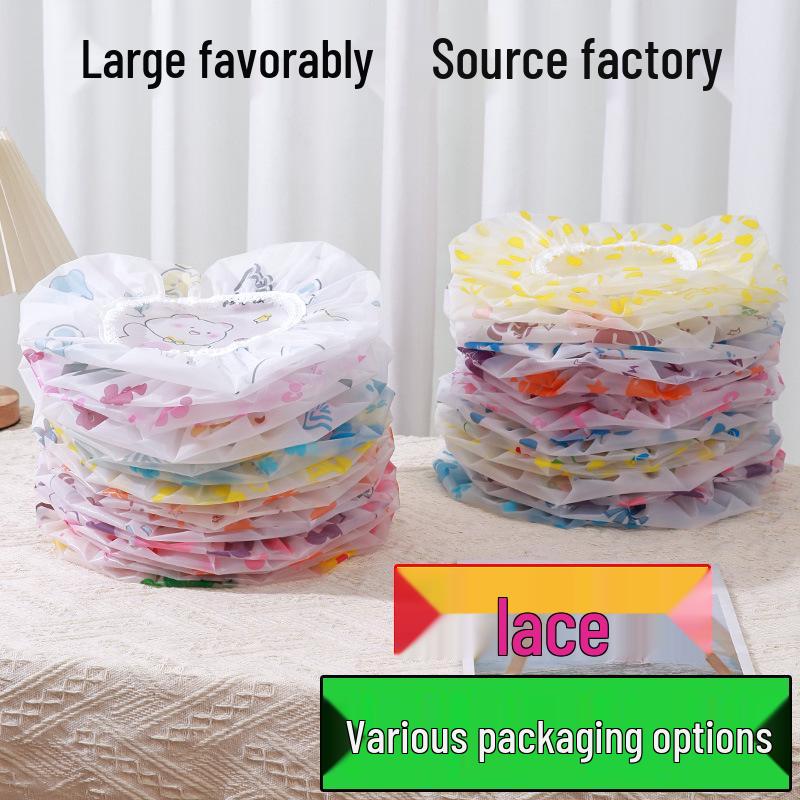 Thickened Waterproof Shower Cap: Cute Korean and Japanese Style for Women and Kids