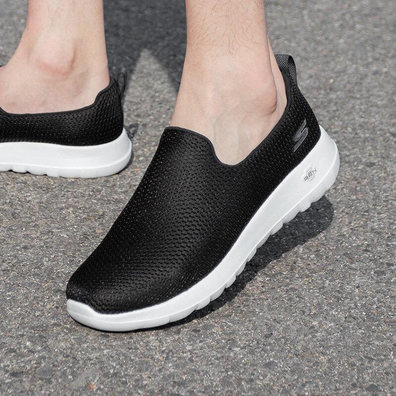 Skechers Men s 54600-BKW Mesh Walking Casual Shoes 10