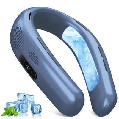 Ventilatore da Collo TWhours con Piastra di Raffreddamento [Novità per l'Estate 2025, Flusso d'Aria e Regolazione del Raffreddamento a 3 Livelli, Piastra di Raffreddamento Extra-lunga] Raffreddamento Istantaneo del Collo