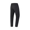 Li-Ning Plain Elastic Waist Straight Leg Knitted Sports Pants Men Bottoms Black AYKT923-1