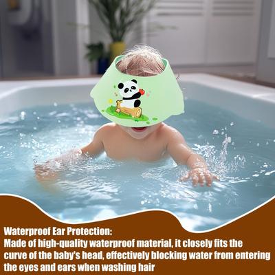 Baby Shower Cap Shield Baby Shampoo Cap Waterproof Adjustable Eye Ear Protector No Tears For Water Conservation Children Boy