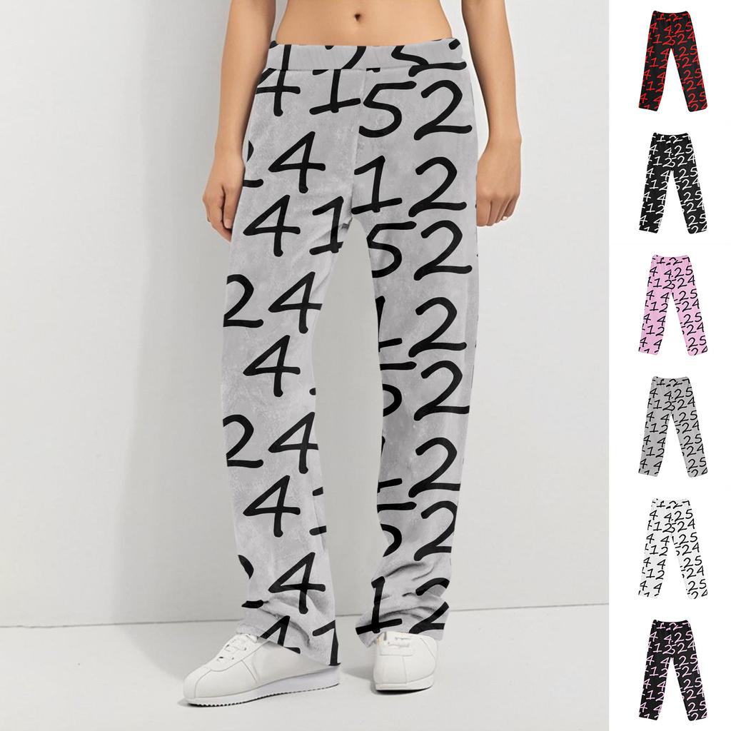 Anime Pyžamové kalhoty Oblečení na spaní Ležérní Stahovací šňůrka Kalhoty v pase Pohodlné Rovné Yoga Volné kalhoty