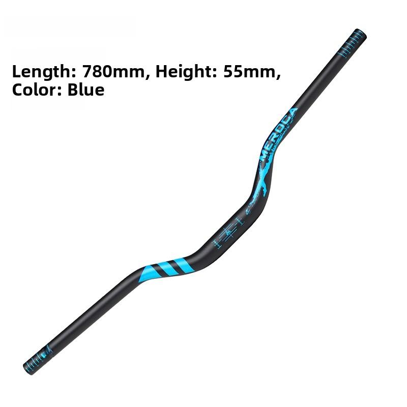 MEROCA Mountain Bike Handlebar 318MM Aluminum Alloy Bicycle Ultra-light Extended 780mm Small Swallow Handlebar Set